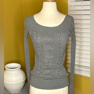 GUESS Cotton Cable Knit Sweater